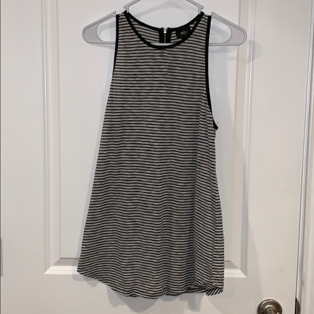 Black & White Striped Tank